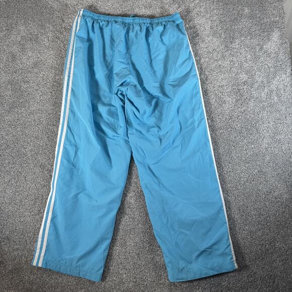 Y2K Adidas Track Pants XL Mesh Lined Drawstring Retro Sporty Spice Pop Princess - Picture 13 of 14
